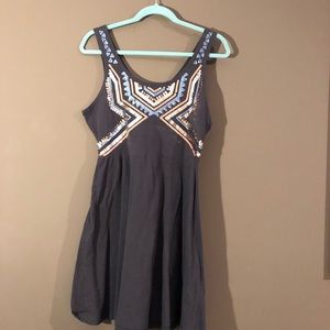 Express fit and flare sequin dress size L